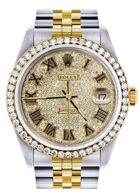 rolex diamant besetzt|rolex gold and diamond watch.